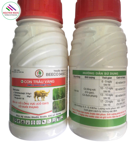 Thuốc trừ cỏ lúa BEECO 345EC - CON TRÂU VÀNG